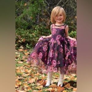 ❌SOLD ❌ 
ZUNIE Floral Pink and Purple High Low Dress